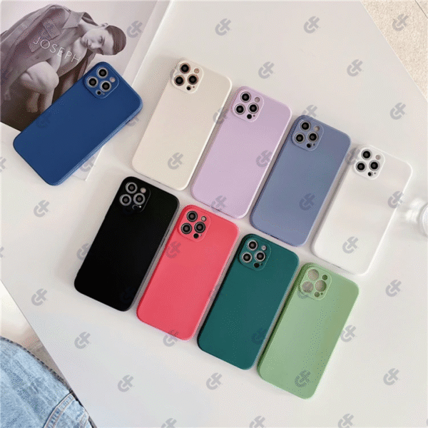 Silicone phone case cemera lens protection For TECNO