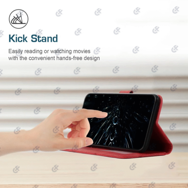Leather Wallet Flip Case Compatible For ITEL - Image 2