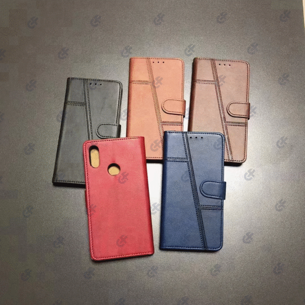 Leather Wallet Flip Case Compatible For ITEL - Image 4